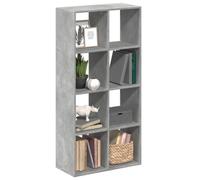vidaXL Étagère séparatrice de pièce gris béton 69,5x29x137,5 cm