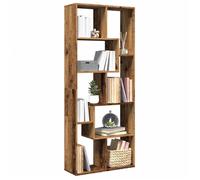 vidaXL Étagère séparatrice de pièce Vieux Bois 67x25x161,5 cm, étagère, étagère à Livres, étagère de Rangement, bibliothèque, Support de Rangement