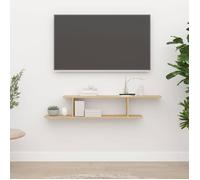 vidaXL Étagère TV murale Chêne Sonoma 125x18x23 cm Bois d’ingénierie 806992