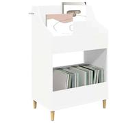 vidaXL Étagères à Médias Blanc 70,5 x 46 x 112 cm Bois d'ingénierie