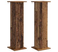 vidaXL Support pour plantes, lot de 2, bois recyclé, 30,5 x 30 x 100,5 cm