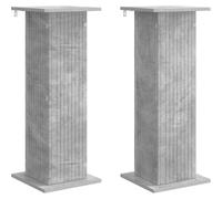 vidaXL Support pour plantes, 2 pièces, gris béton, 30,5 x 30 x 80,5 cm