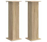 vidaXL Étagères à plantes, lot de 2, chêne Sonoma, 30,5 x 30 x 100,5 cm