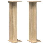vidaXL Étagères à plantes, lot de 2, en bois imitation chêne Sonoma, 25 x 25,5 x 100,5 cm