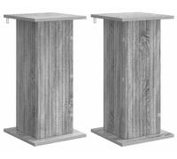 vidaXL Étagères à plantes, lot de 2, gris Sonoma, 30,5 x 30 x 60,5 cm
