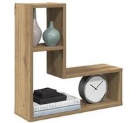 vidaXL Étagères cube murales 2 pcs chêne artisanal bois d'ingénierie, stockage en forme de cube, organisateur en forme de 856605 Marron