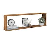 vidaXL Étagères Cube murales 2 pcs Vieux Bois 100x15x30 cm, Stockage en Forme de Cube, Organisateur en Forme de Cube, étagère Flottante