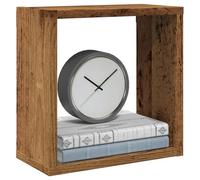 vidaXL Étagères Cube murales 2 pcs Vieux Bois 30x15x30 cm, Stockage en Forme de Cube, Organisateur en Forme de Cube, étagère Flottante