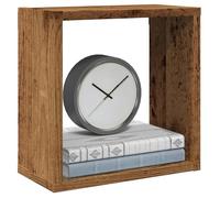 vidaXL Étagères Cube murales 6 pcs Vieux Bois 30x15x30 cm, Stockage en Forme de Cube, Organisateur en Forme de Cube, étagère Flottante