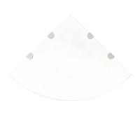 vidaXL Étagères d'angle Verre 45x45 cm