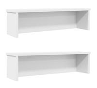 VidaXL Étagères de cuisine empilables 2 pcs blanc 50x15x16 cm 860482