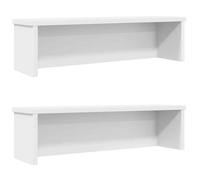 vidaXL Étagères de cuisine empilables 860500 — 2 pièces 60×15×16 cm Blanc