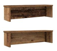 VidaXL Étagères de cuisine empilables 2 pièces vieux bois 60x15x16 cm