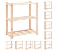 VidaXL Étagères de rangement - 3 niveaux