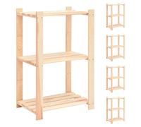 VidaXL Étagères de rangement à 3 niveaux - Bois de pin