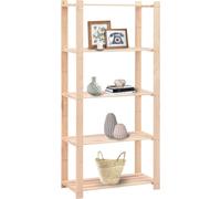 vidaXL Étagères de rangement 5 niveaux en pin massif 80x38x170 cm 250 kg