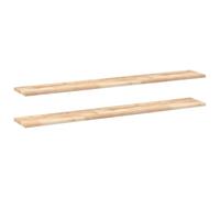 Vidaxl Étagères Flottantes 2 Pcs 160x20x2 Cm Acacia Massif Non Traité Marron
