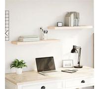 vidaXL Étagères flottantes 2 pcs 80x23,5x4 cm bois d'ingénierie, étagère murale, planche d'étagère, étagère murale de salle 4010692
