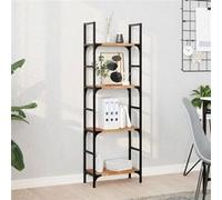 vidaXL Étagères flottantes 4 pcs 40x20x2 cm acacia massif à l'huile, étagère murale, planche d'étagère, étagère murale de salle de bain Marron G