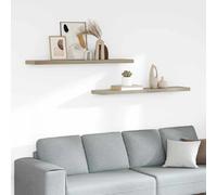 vidaXL Étagères murales flottantes 2 pcs Chêne 120x23,5x3,8 cm MDF
