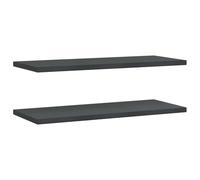 vidaXL Étagères murales 30287 – 2 pièces 100x40x3 cm, noir, acier inoxydable