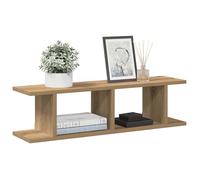 vidaXL Étagères murales 2 pcs chêne artisanal 75x18x20 cm, étagère flottante, étagère de buanderie, étagère pour CD, étagère 856599