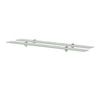 vidaXL Étagères murales 2 pcs Verre 100x10 cm 8 mm – flottantes, transparentes