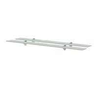 Schappen zwevend 2 st 100x10 cm 8 mm glas3051517