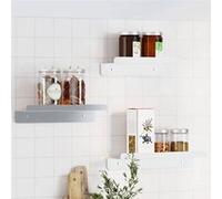 vidaXL Étagères murales 3 pcs argenté acier inoxydable