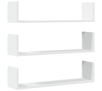 Etagères murales 3 pcs blanc 80x18x18 cm bois d'ingénierie 853290