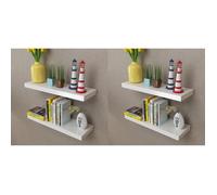 vidaXL Étagères murales 275997 – 4 pcs, 60 cm, Blanc