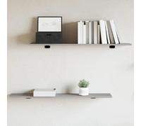 vidaXL étagères murales 4 pcs - Gris Sonoma 100x20x1,5 cm