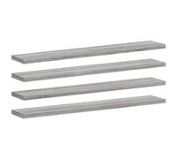 vidaXL Étagères murales 4 pcs – Tablettes suspendues avec rangement – Sonoma gris bois d'ingénierie