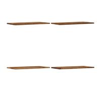 vidaXL Étagères murales 4 pcs Vieux Bois 60x30x1,5cm Bois d'ingénierie, étagère Flottante, étagère de buanderie, étagère pour CD