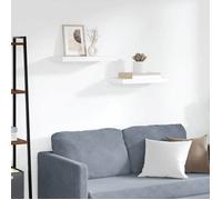 vidaXL Étagères murales flottantes 2 pcs blanc 50x23,5x3,8 cm MDF 323809