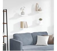 vidaXL Étagères murales flottantes 4 pcs blanc 23x23,5x3,8 cm MDF 323804