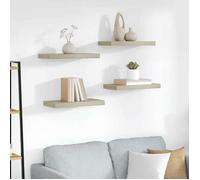 vidaXL Étagères murales flottantes 50×23×3,8 cm MDF – 4 pièces chêne