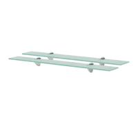 vidaXL 2X Etagères Murales Etagères Flottantes Etagères Suspendues Salon Chambre à Coucher Salle de Bain Maison Intérieur Verre 70x10 cm 8 mm