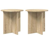 vidaXL Étagères pour plantes, lot de 2, chêne Sonoma, 40 x 40 x 40 cm