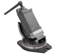 vidaXL Etau Inclinable à 2 Axes Base de Mâchoire Etau de Machine Serrage Perçage Fraisage Soudage Coupe Meulage Durable Fonte 100 mm