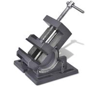 vidaXL Étau inclinable pour machine basculant manuel 110 mm 141313 Gris