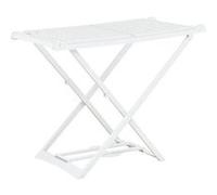 vidaXL Séchoir à linge pliable blanc plastique