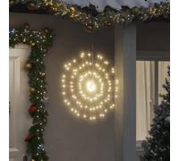 vidaXL Étoile rayonnante 140 LED Blanc chaud