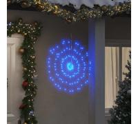 vidaXL Étoile rayonnante LED Bleu 140