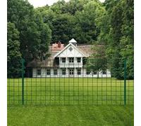 vidaXL Ensemble de clôture Euro 20 x 1,5 m Acier Vert