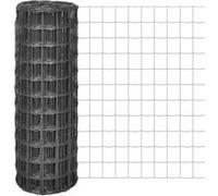 vidaXL Euro hek 25x1,2 m staal grijs142527 G