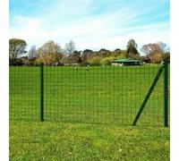 vidaXL Clôture européenne en acier 25 x 1,7 m vert