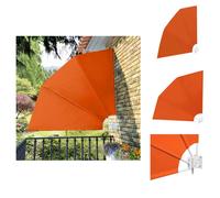 vidaXL Éventail de balcon pliable Terracotta-Rouge 210×210 cm - Parasols et ombrelles