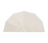 vidaXL Éventail latéral de terrasse pliable Crème 160 cm
