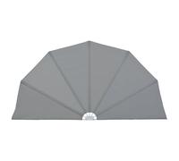 vidaXL Éventail latéral de terrasse pliable Gris 160 cm